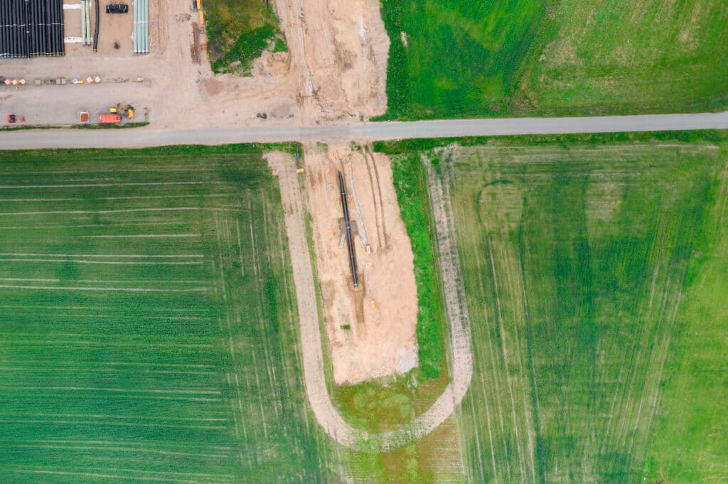 Casefoto fra As built infrastrukturprojekt og dokumentation med brug af droner - for energinet